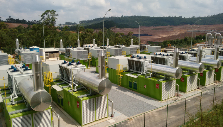 Usina termoelétrica movida a biogás